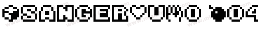 TsangerYuMo W04 常规(OpenType TrueTyp字体转换